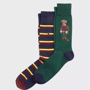 Polo Ralph Lauren Men's 2-Pk. Madison Tweed Bear Slack Socks US 10-13